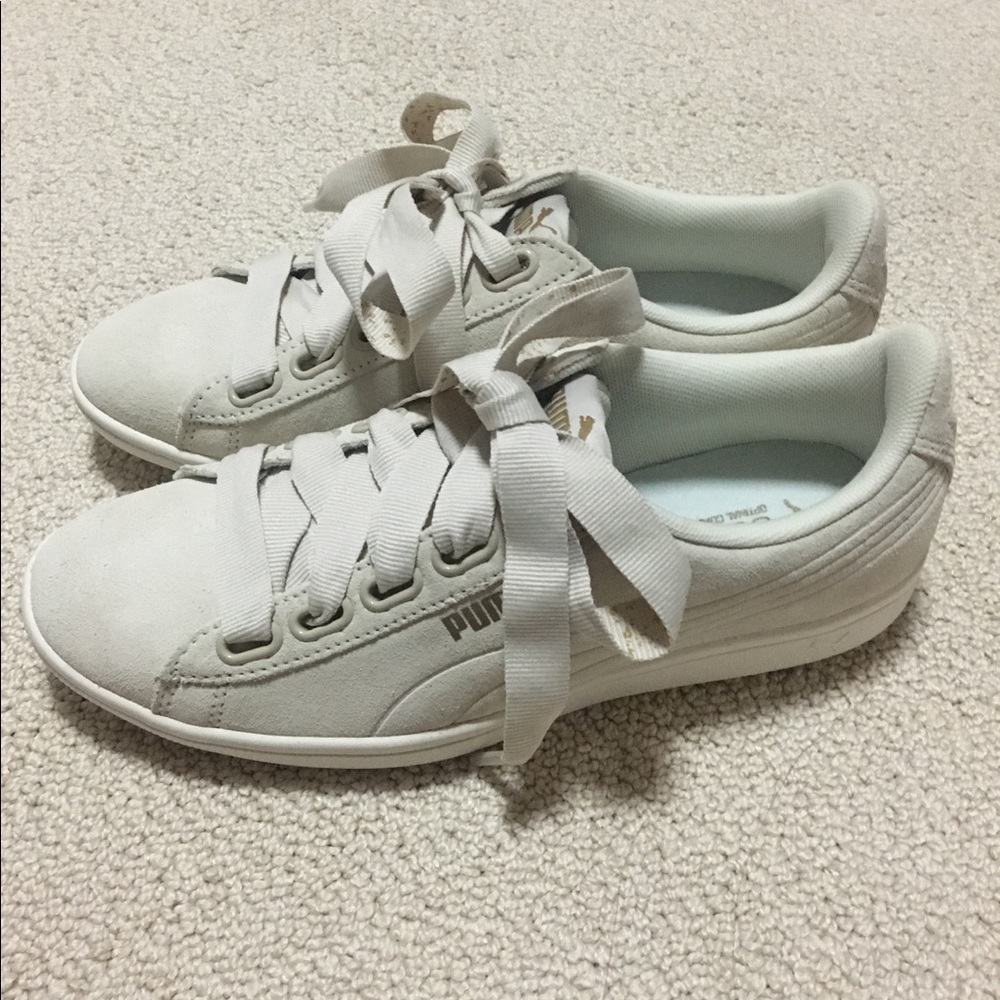 Puma Suede Bow Tie Sneakers